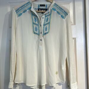 Embroidered Southwest Longsleeve Blouse